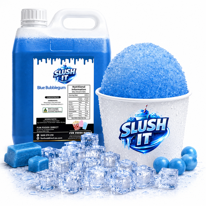 Blue bubblegum Sno Cone Flavour 2L Bottle