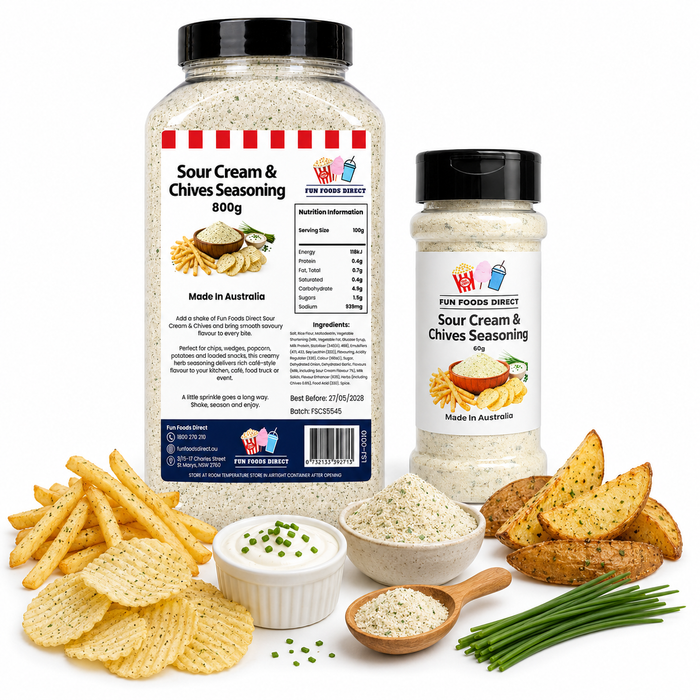Sour Cream & Chives Seasoning | Creamy Herb Flavour Boost for Chips & Snacks