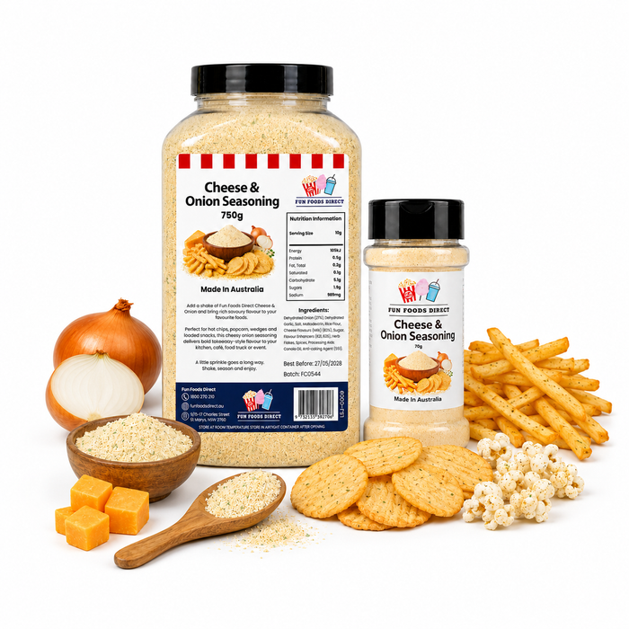 Cheese & Onion Seasoning | Savoury Flavour Boost for Chips, Popcorn & Snacks
