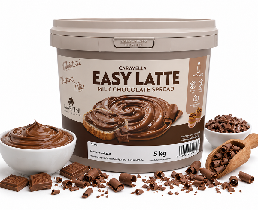 Master Martini Caravella Easy Latte Milk Chocolate Spread – 5kg