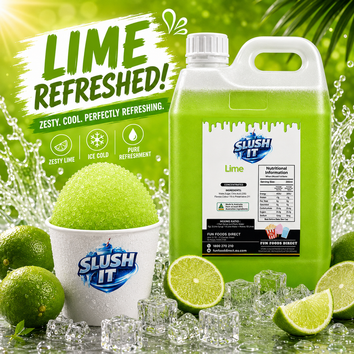 Lime Sno Cone Flavour Bottle 2L
