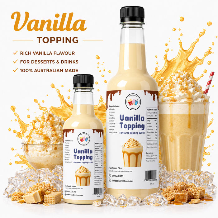 High Quality Vanilla Milkshake Toppings
