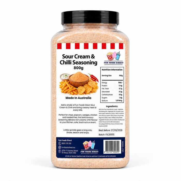 Sour Cream & Chilli Seasoning | Creamy Spicy Flavour Boost for Chips & Snacks