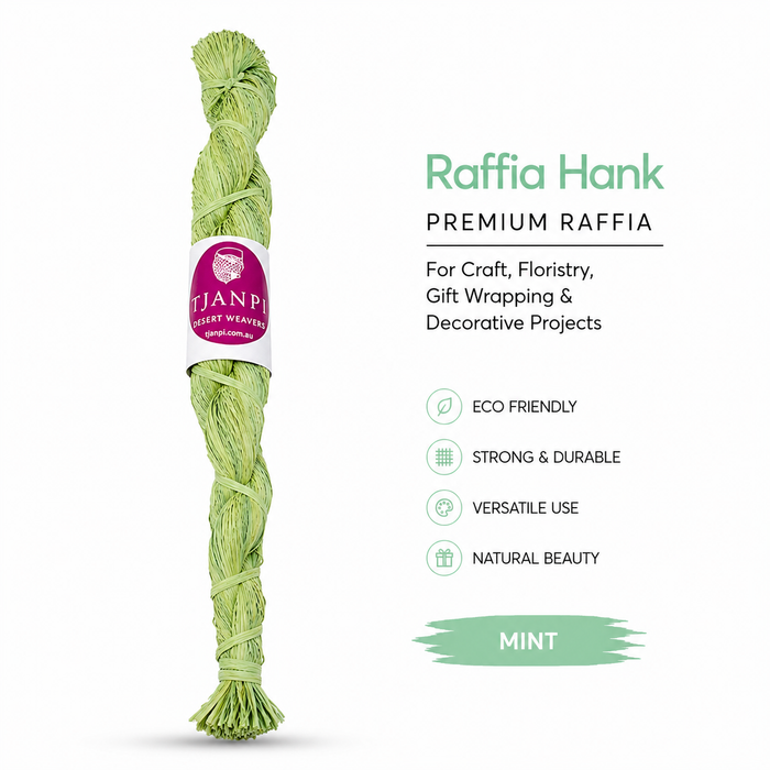 Mint Raffia Hank 250g