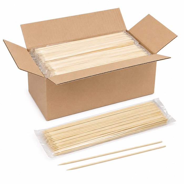 40cm Bamboo Tornado Potato Skewers – Heavy-Duty 5mm, Carton of 3,000