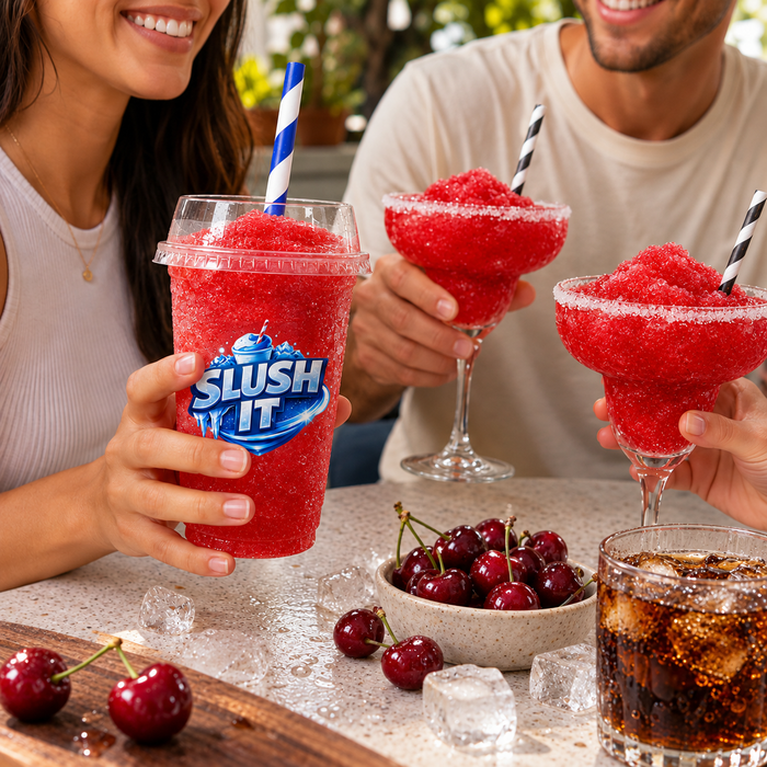 Slush It Cherry Cola Ice Rush / Slushie Mix Bottles