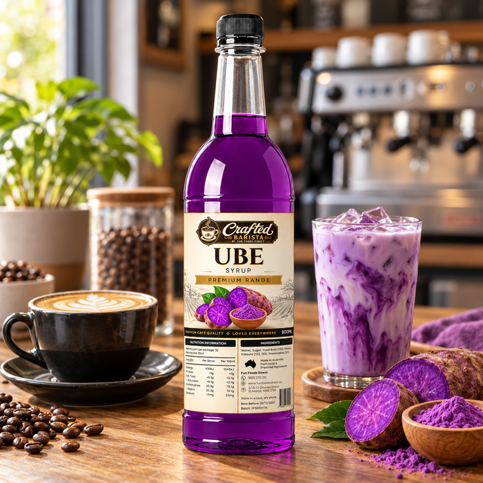 Ube Syrup Premium Range 800mL | Rich Creamy Café Syrup