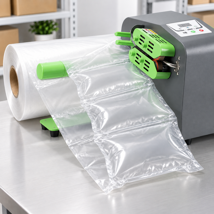 Air Cushion Machine & 500m HDPE Pillow Film Bundle Australia