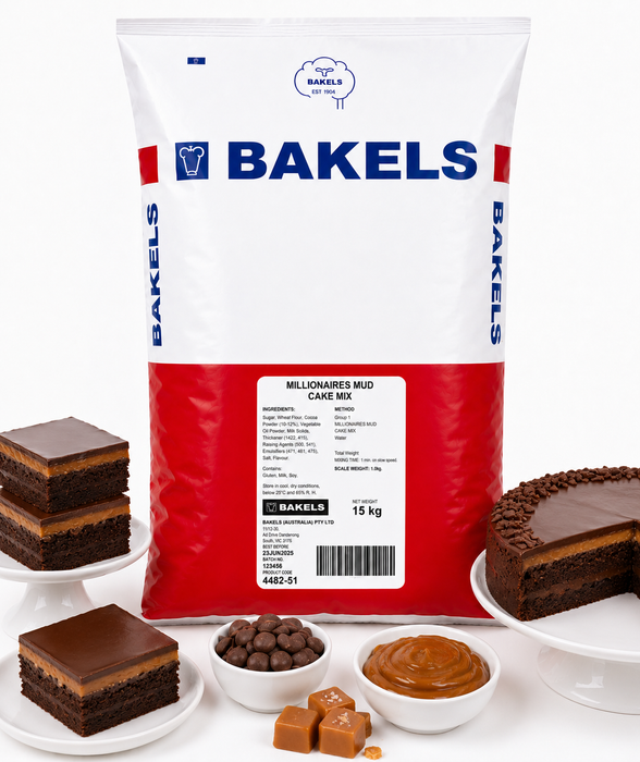 Bakels Millionaires Mud Cake Mix 15 KG BAG