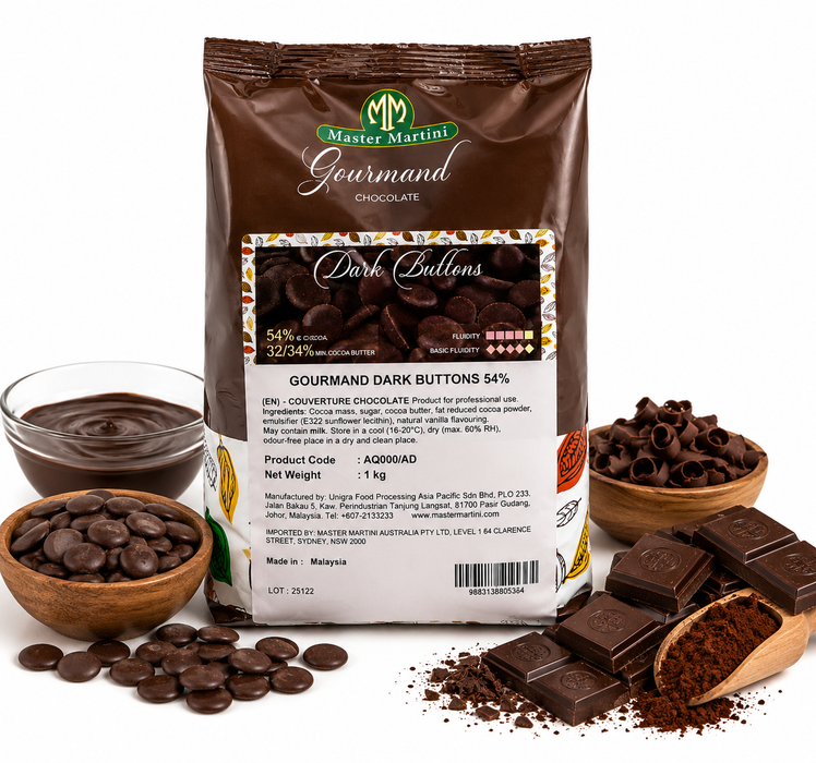 Master Martini 54% Couverture Dark Chocolate 1kg
