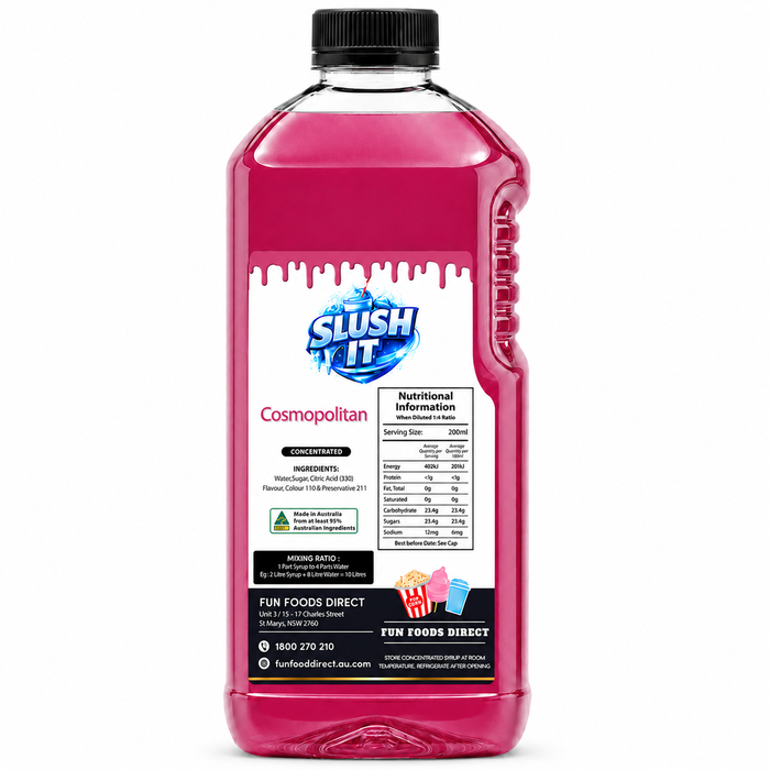 Cosmopolitan Slush / Slushie Mix Bottles