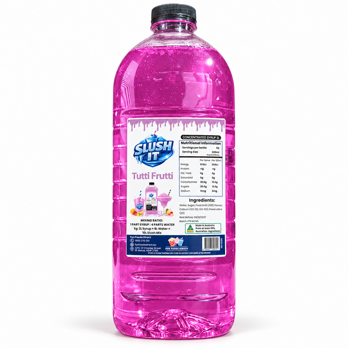 Slush It Tutti Fruitti Ice Rush / Slushie Mix Bottles