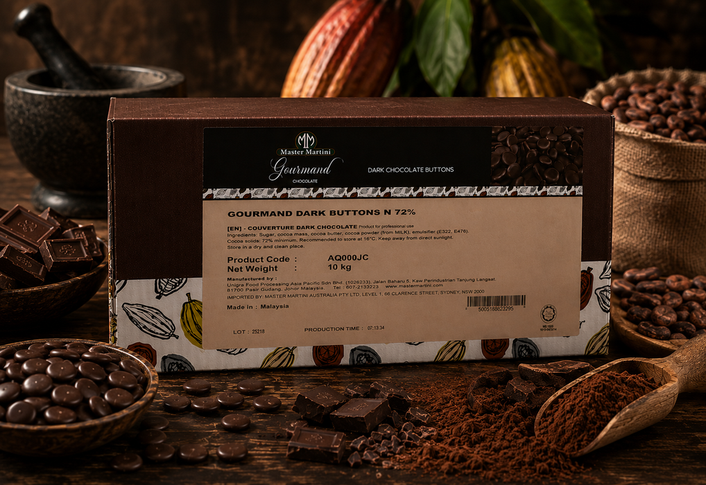 Master Martini 72% Couverture Dark Chocolate 10kg