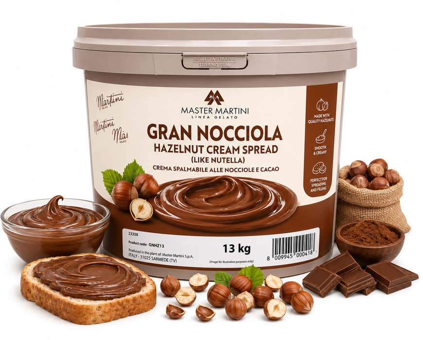Master Martini Gran Nocciola Hazelnut Cream Spread (Like Nutella)– 13kg