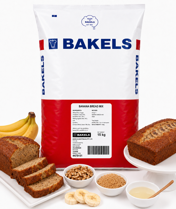 Bakels Banana Bread Mix 15 KG BAG