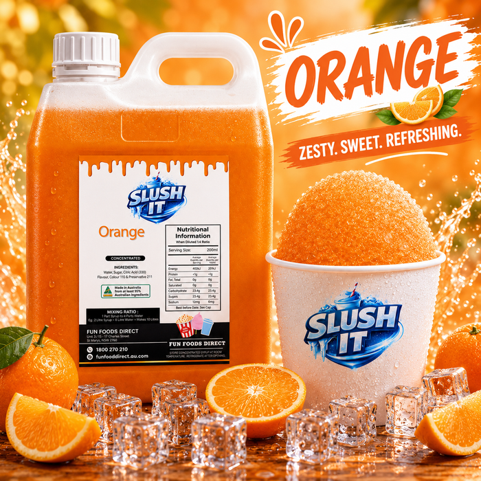 Orange Sno Cone Flavour Bottle 2L