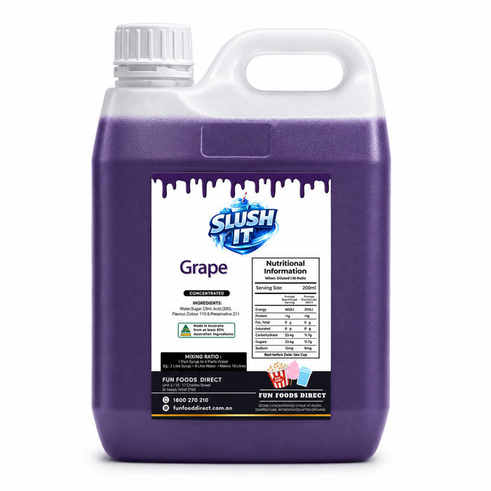 Grape Slush / Slushie Mix Bottles