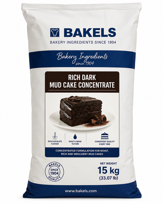 Bakels Rich Dark Mud Cake Concentrate 15KG Bag