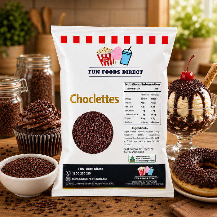 Chocolate Topping Jimmies Sprinkles 1KG