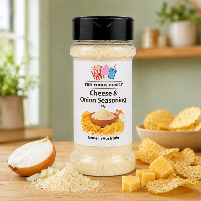 Cheese & Onion Seasoning | Savoury Flavour Boost for Chips, Popcorn & Snacks