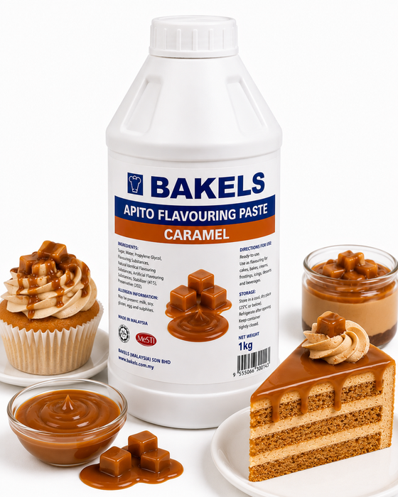 Bakels Apito Flavouring Paste – Caramel 1KG