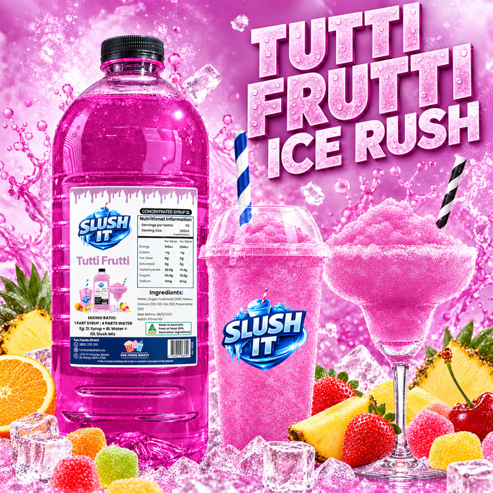 Slush It Tutti Fruitti Ice Rush / Slushie Mix Bottles