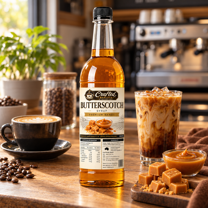 Butterscotch Syrup Premium Range 800mL | Café Syrup