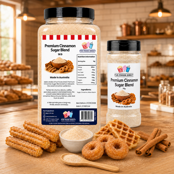 Premium Cinnamon Sugar Blend | Sweet & Spiced Topping for Churros, Doughnuts & Desserts