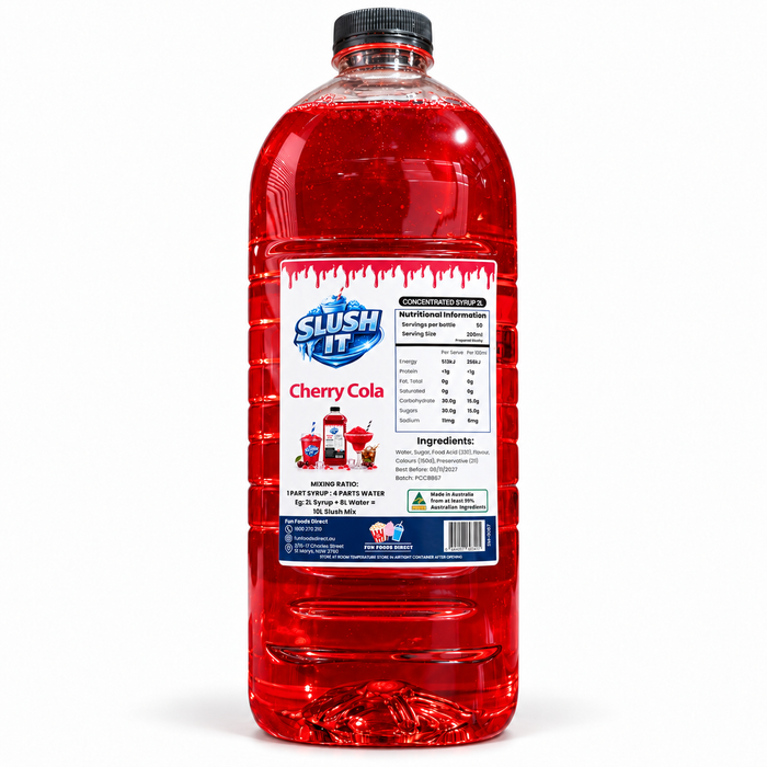 Slush It Cherry Cola Ice Rush / Slushie Mix Bottles