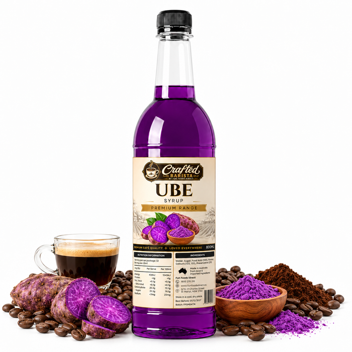 Ube Syrup Premium Range 800mL | Rich Creamy Café Syrup