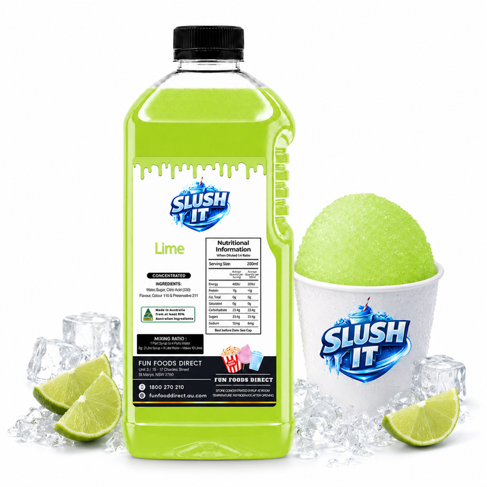 Lime Sno Cone Flavour Bottle 2L