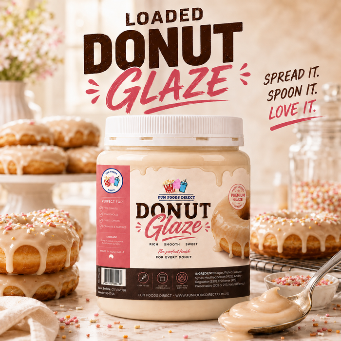 White Chocolate Donut Glaze | Professional Ready-to-Use Donut Glaze for Bakery & Dessert Creations