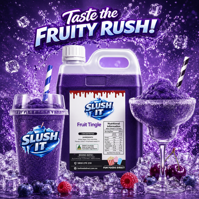 Fruit Tingle Slush / Slushie Mix Bottles