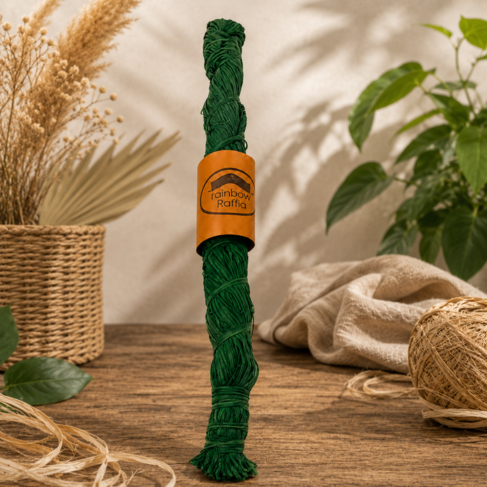 Dark green Raffia Hank 250g