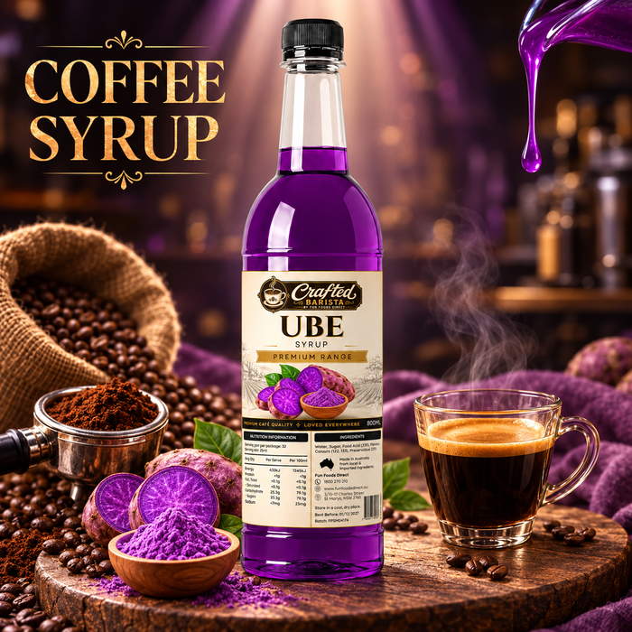 Ube Syrup Premium Range 800mL | Rich Creamy Café Syrup