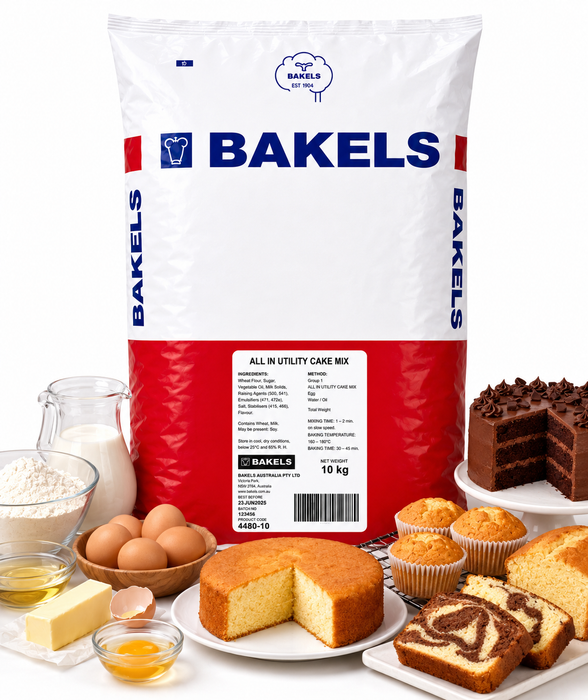 All In Utility Cake Mix 10KG Bag – Versatile Premium Cake Premix for Soft & amp; Moist Cakes