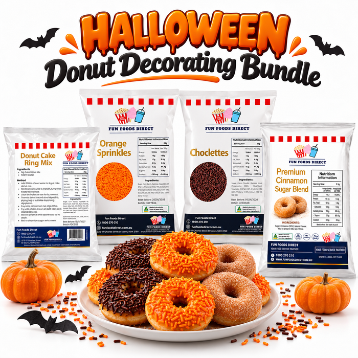 Halloween Donut Decorating Bundle – Cake Donut Mix, Cinnamon Sugar & Sprinkles