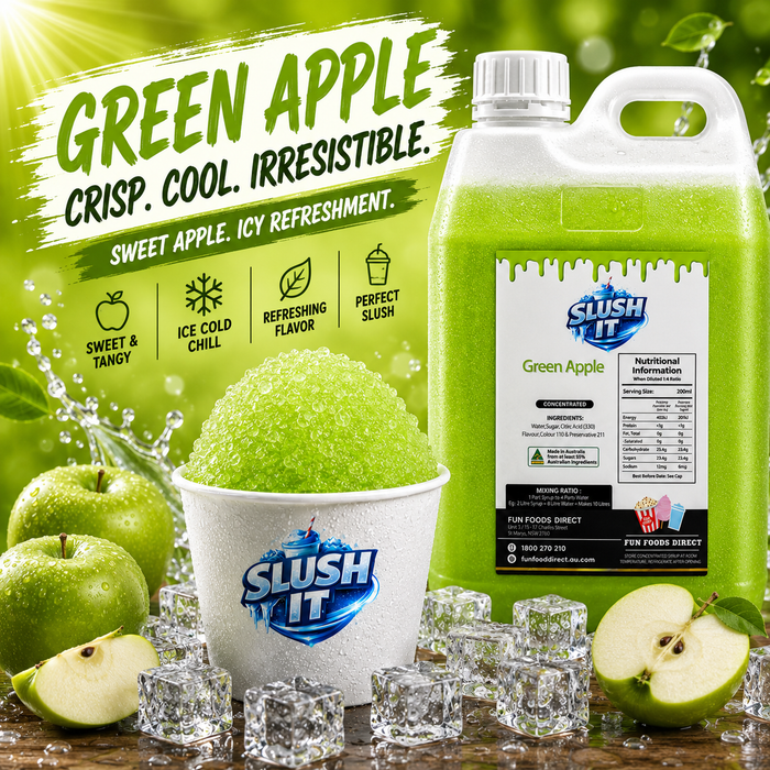 Green Apple Sno Cone Flavour Bottle