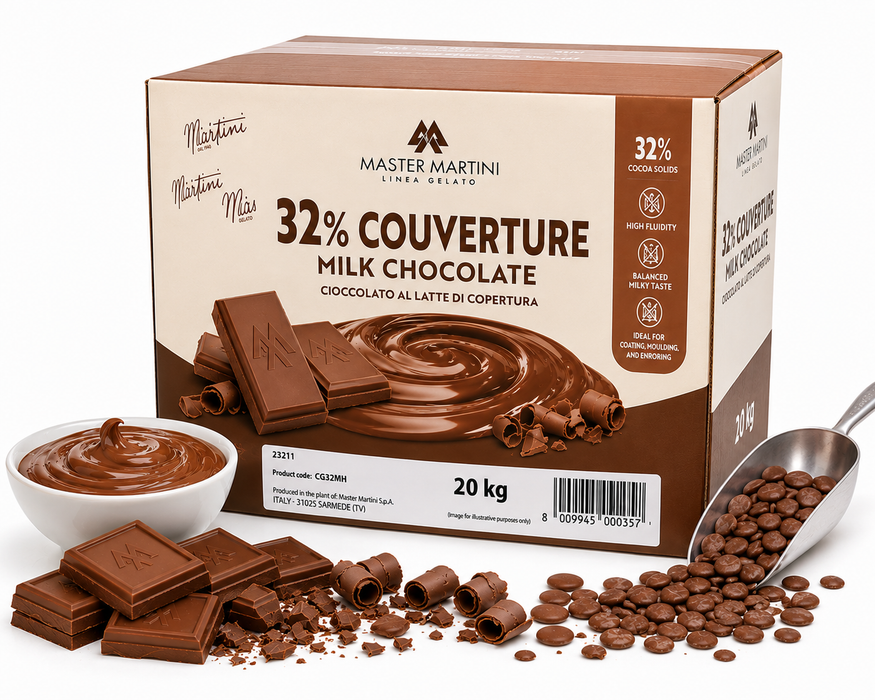Master Martini 32% Couverture Milk Chocolate – 20kg