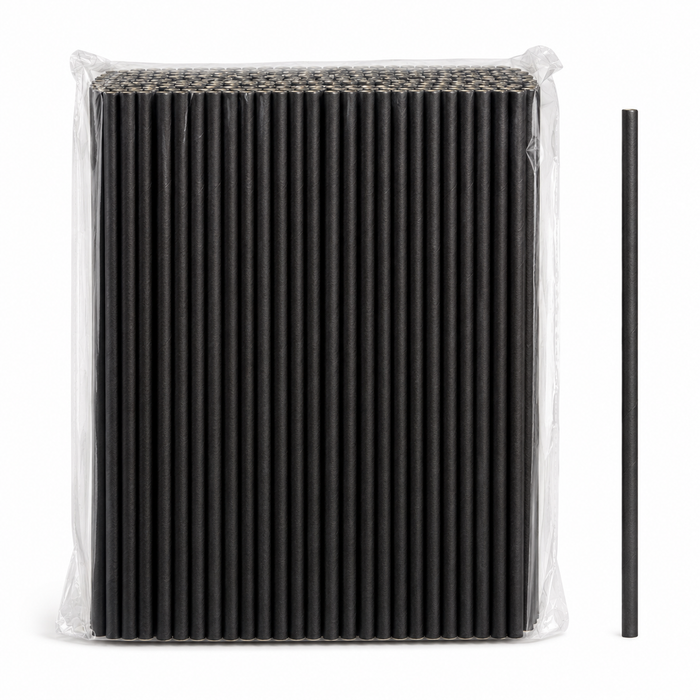 Black Cocktail FSC Mix Credit Paper Straw 120M 2500/CTN
