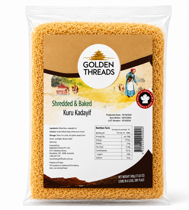 Baked & Shredded Kataifi Pastry 500g