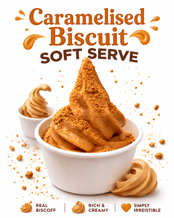 Caramelised Biscuit  Soft Serve Mix - Premium Caramel Biscuit Flavour!