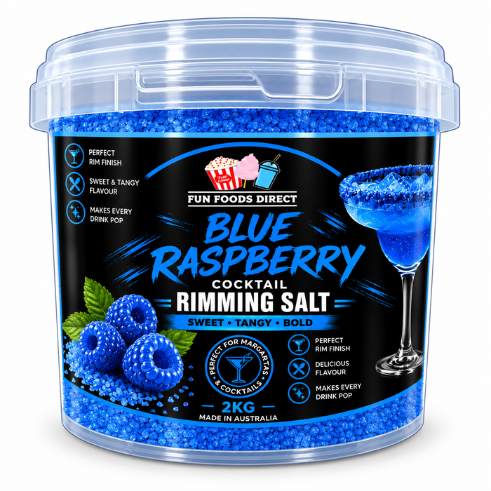 Blue Raspberry Cocktail Rimming Salt | Sweet & Tangy Blue Cocktail Garnish