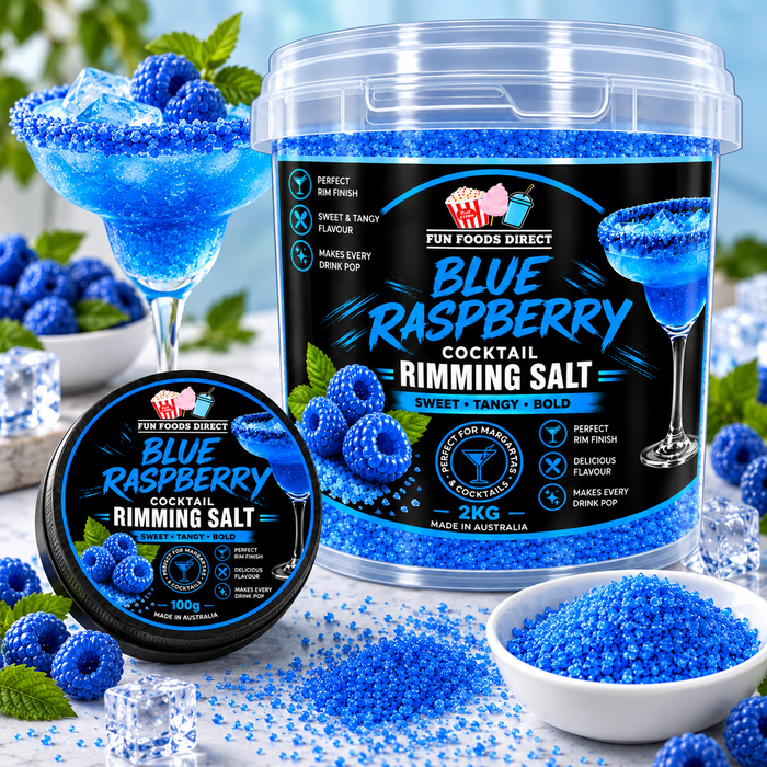Blue Raspberry Cocktail Rimming Salt | Sweet & Tangy Blue Cocktail Garnish
