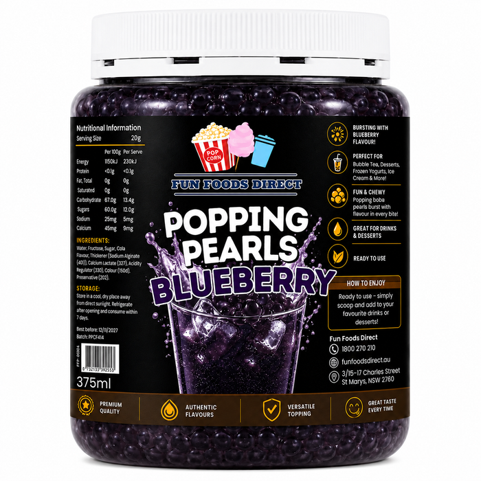 Popping Pearls Blueberry – 375ML