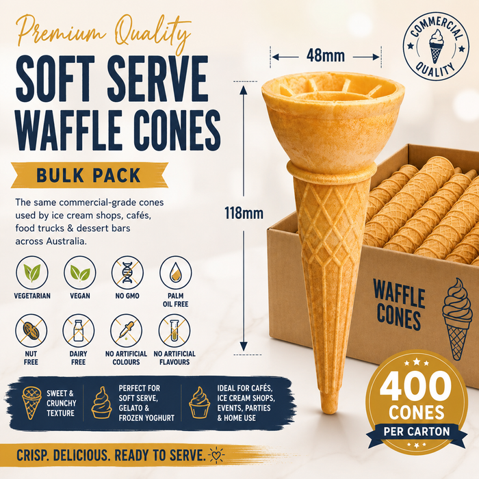 Kids Ice Cream Cones – Bulk Pack (300 Cones)