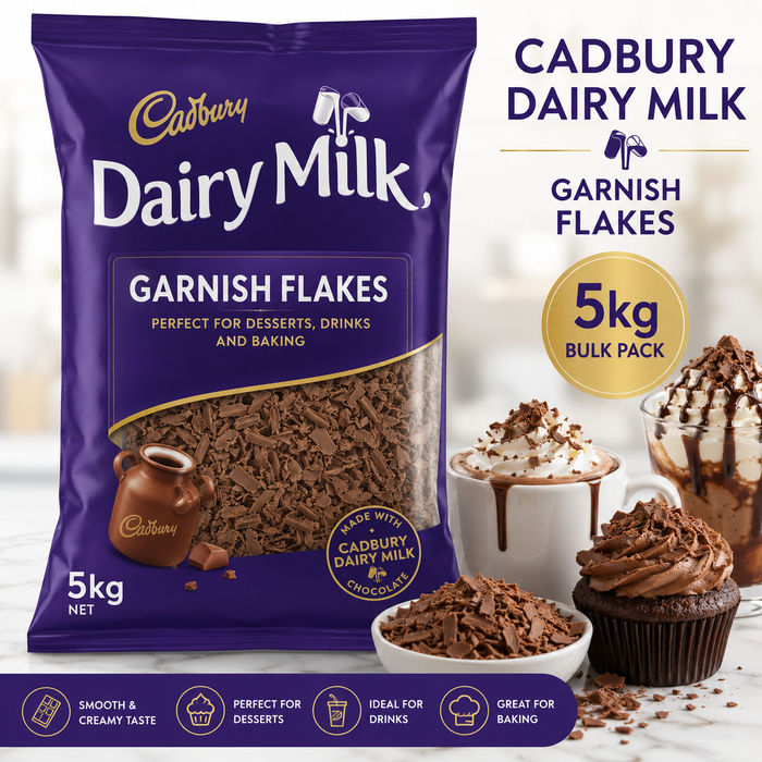 Cadbury Dairy Milk Garnish Flakes – 5kg