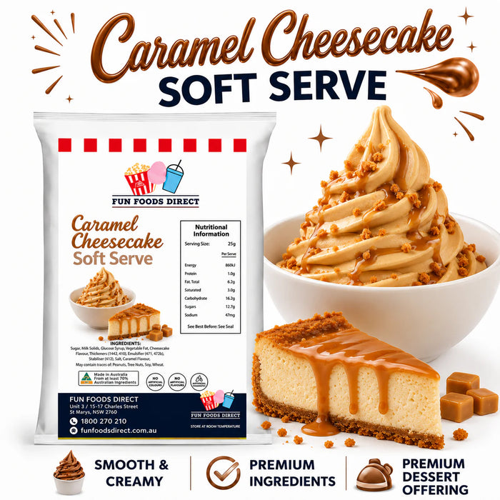 Caramel Cheesecake Soft Serve Mix 1KG