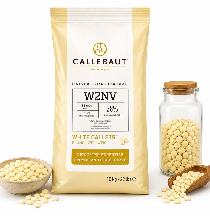 Callebaut W2 28% Couverture White Chocolate – 10kg
