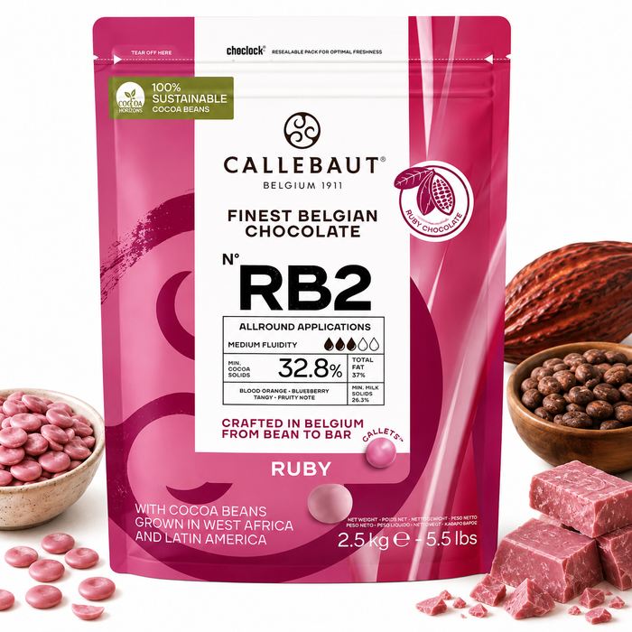 Callebaut Ruby RB2 32.8% Couverture Chocolate – 2.5kg